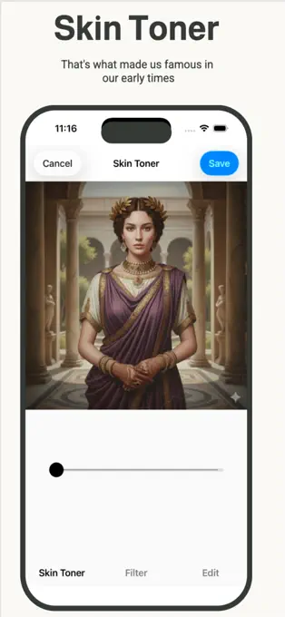 Beautify Me app - skin smoothing and retouching